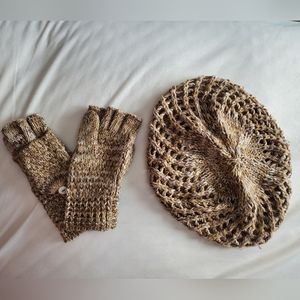 Knit Beenie and Gloves